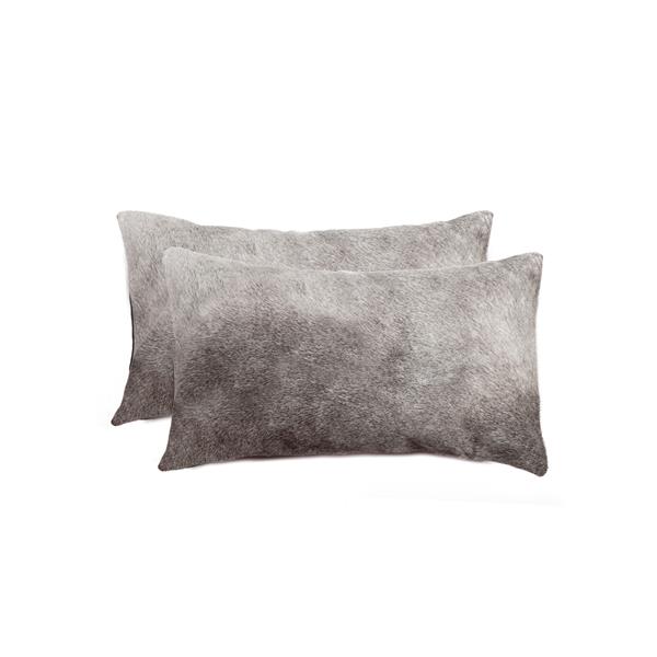 Natural by Lifestyle Brands Torino Brown 12-in x 120-in Cowhide Pillows (2 Pack)