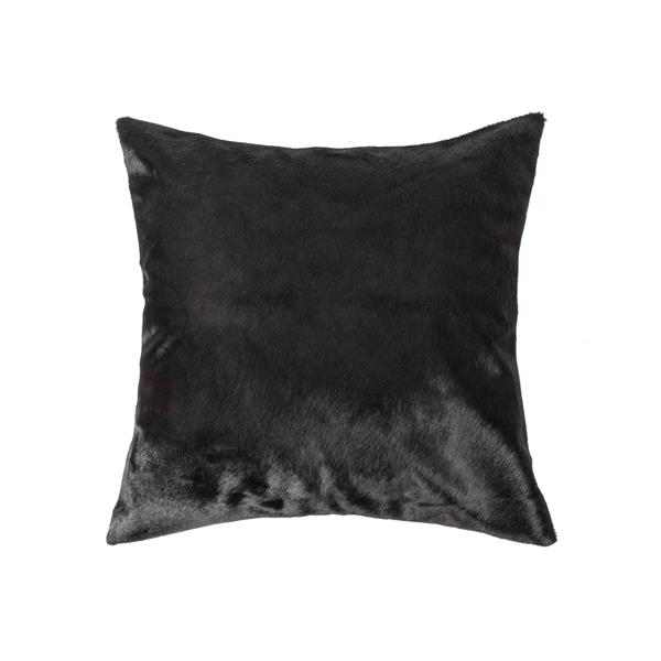 Natural by Lifestyle Brands 18-in Black Torino Cowhide Pillow (2 Pack)