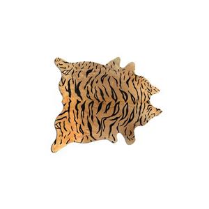 Lifestyle Brands Natural 5' x 7' Tiger Chocolate/Natural Togo Cowhide Rug