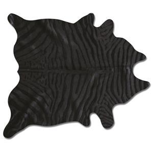 Natural by Lifestyle Brands 6' x 7' Zebra/Black Togo Cowhide Rug