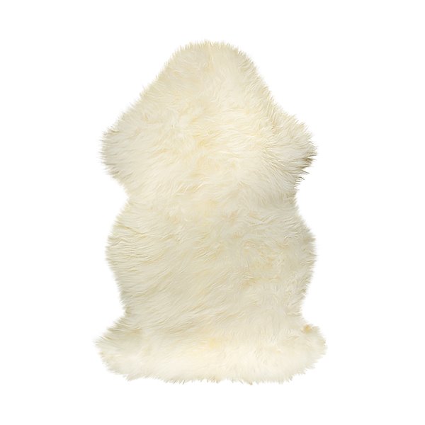 Natural by Lifestyle Brands 2-ft x 3-ft Natural New Zealand Single Sheepskin Rug