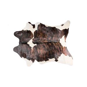 Natural by Lifestyle Brands 6-ft x 7-ft Brown and White Kobe Cowhide Area Rug