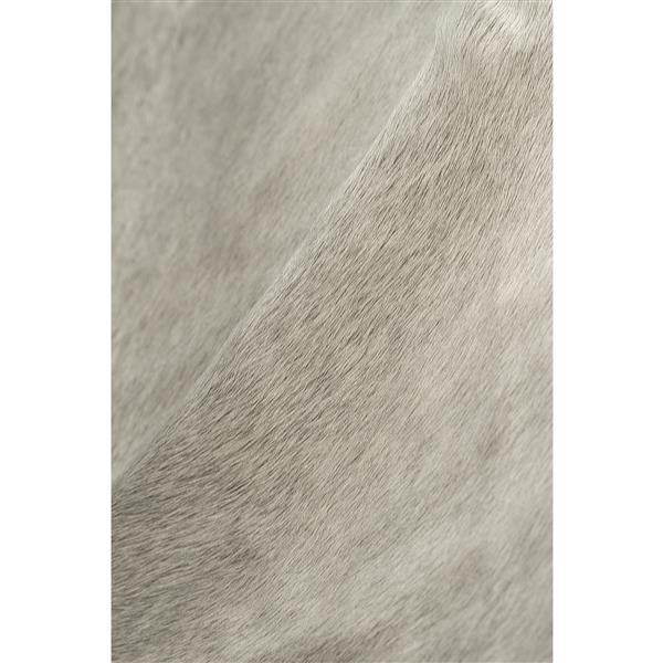 Natural by Lifestyle Brands 6-ft x 7-ft Light Gray Kobe Cowhide Area Rug