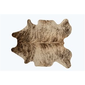 Natural by Lifestyle Brands 6-ft x 7-ft Zebu Exotic Cowhide Area Rug