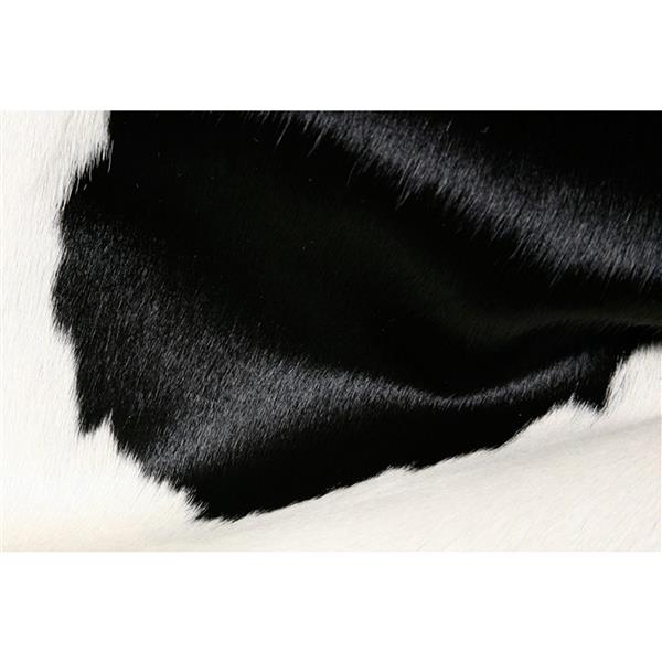 Natural by Lifestyle Brands 6-ft x 7-ft Black and White Kobe Cowhide Area Rug