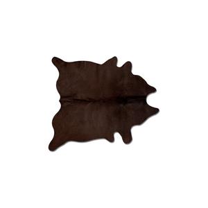 Natural by Lifestyle Brands 5-ft x 7-ft Chocolate Geneva Cowhide Area Rug