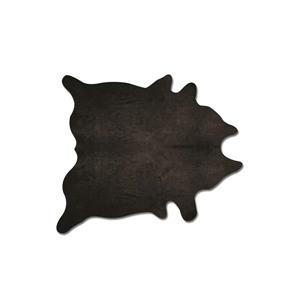 Natural by Lifestyle Brands 6-ft x 7-ft Black Geneva Cowhide Area Rug
