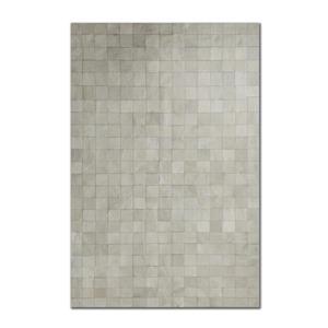Natural by Lifestyle Brands 8-Ft x 10-Ft Grey Barcelona Cowhide Rug