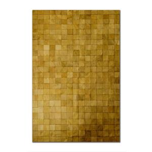 Natural by Lifestyle Brands 5-Ft x 8-Ft Tan Barcelona Cowhide Rug