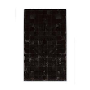 Natural by Lifestyle Brands 5-Ft x 8-Ft Black Barcelona Cowhide Rug