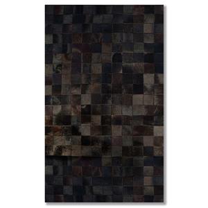 Natural by Lifestyle Brands 5-Ft x 8-Ft Chocolate Barcelona Cowhide Rug