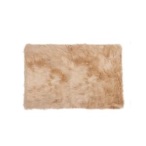 Tapis Hudson en fausse fourrure de mouton , 2 pi x 3 pi, bronze