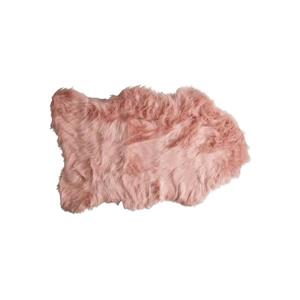 Tapis Gordon en fausse fourrure de mouton , 2 pi x 3 pi, rose