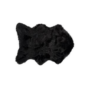 Tapis Gordon en fausse fourrure de mouton , 2 pi x 3 pi, noir