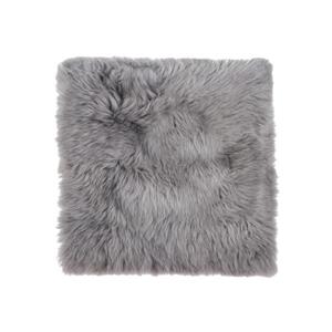 Couverture de chaise peau de mouton , 1/pqt, gris