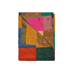 Natural by Lifestyle Brands Kantha 50-in x 70-in 30013 Silk Throw