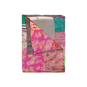 Natural by Lifestyle Brands Kantha 50-in x 70-in 30005 Silk Throw