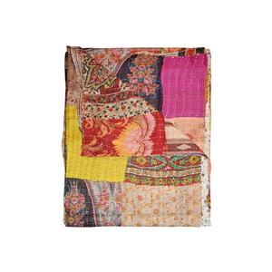 Natural by Lifestyle Brands Kantha 60-in x 90-in Multicoloured Silk Throw