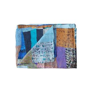 Jeté en soie Kantha, 60 "x 90", multicolore