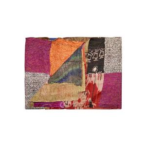 Natural by Lifestyle Brands Kantha 60-in x 90-in Multicoloured Silk Throw