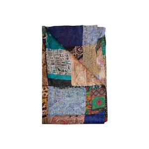 Natural by Lifestyle Brands Kantha 60-in x 90-in Multicoloured Silk Throw