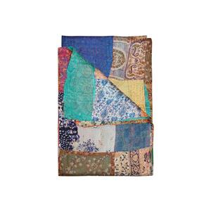 Natural by Lifestyle Brands Kantha 60-in x 90-in Multicoloured Silk Throw