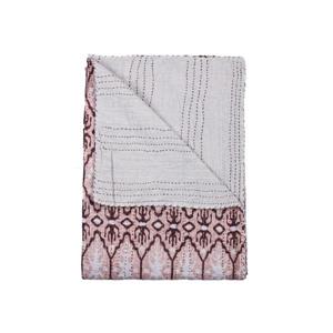 Jeté en coton rétro Kantha, 50 "x 70", multicolore