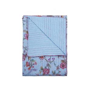 Jeté en coton rétro Kantha, 50 "x 70", multicolore