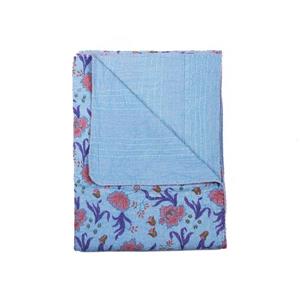 Jeté en coton rétro Kantha, 50 "x 70", multicolore
