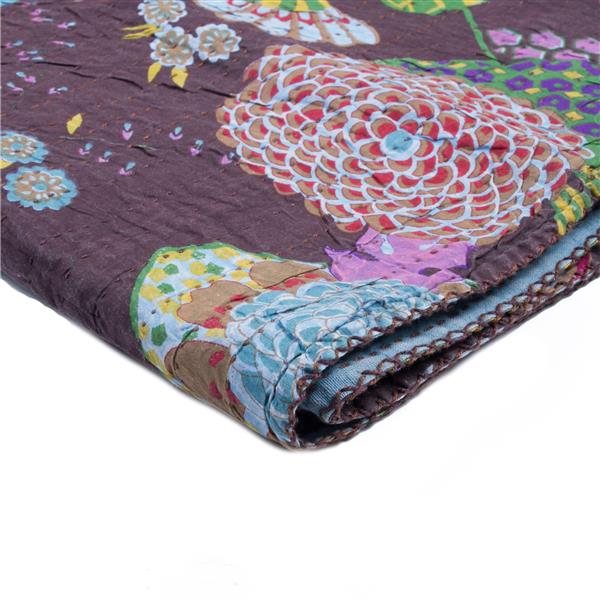 Natural by Lifestyle Brands Kantha 50-in x70-in 1117 and #06 Cotton Vintage Handmade Throw