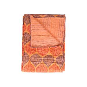 Jeté en coton rétro Kantha, 50  pox 70 po, multicolore