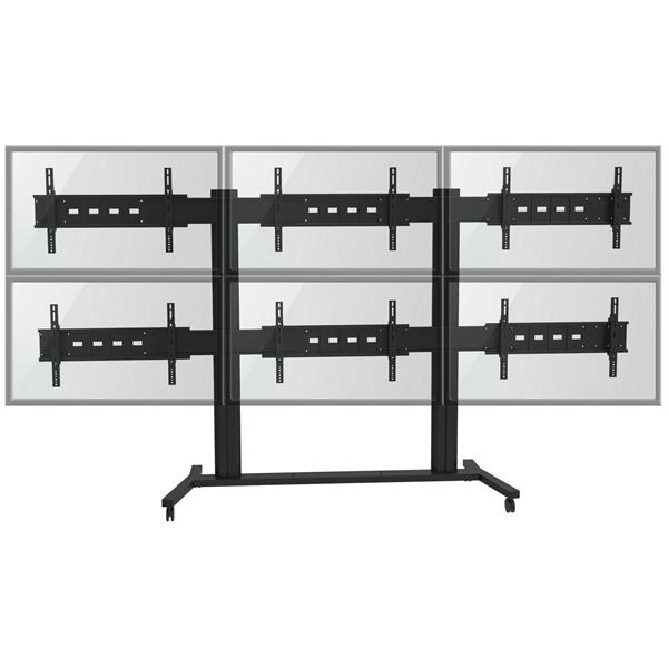 TygerClaw 30-60-in Black 6 Flat Panel TV Wall Stand