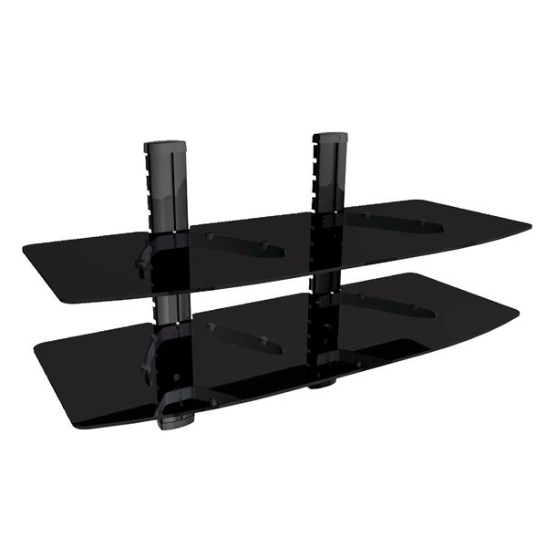 Wall Mount Glass Shelves For Av Components Glass Designs