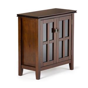 Simpli Home Artisan Brown Low Storage Cabinet - 30-in x 14-in x 31-in
