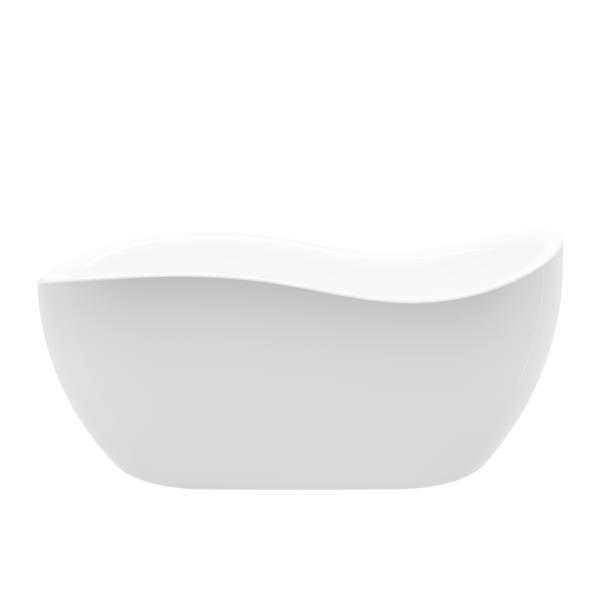 A&E Bath & Shower Axel-NF Freestanding Bathtub - 68-in - White