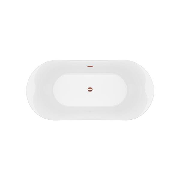 A&E Bath & Shower Freestanding Bathtub - 66-in - Copper