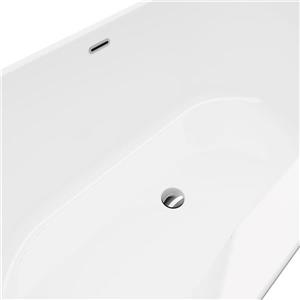Bain autoportant Sorel-NF de A&E Bath & Shower, 62 po, blanc