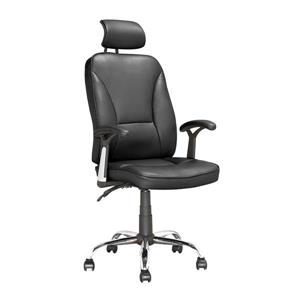 CorLiving 22.00-In x 19.00-In Black Leatherette Reclining Executive Office Chair