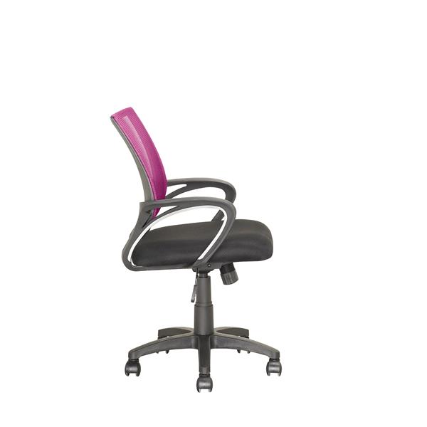 CorLiving 18.50-in x 18.25-in Contoured Pink Mesh Back Office Chair