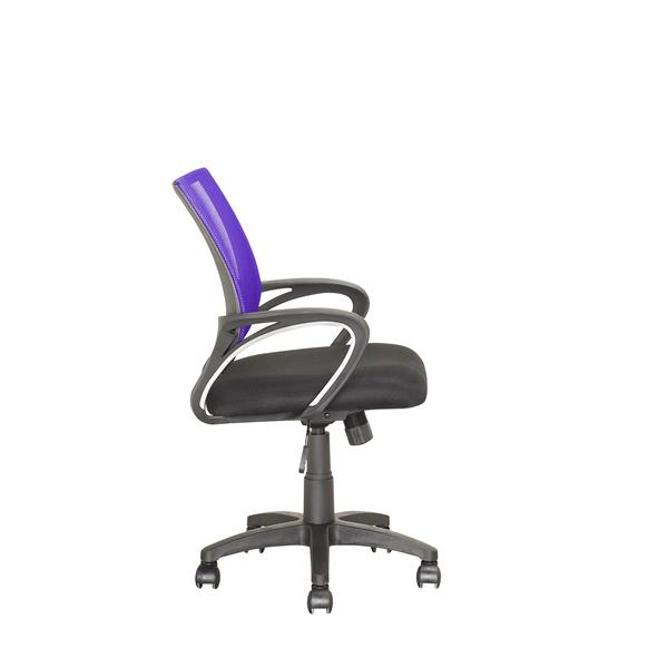 CorLiving 18.50-In x 18.25-In Contoured Purple Mesh Back Office Chair