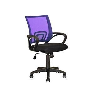Chaise de bureau avec dossier en mailles, violet