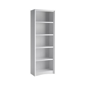 CorLiving Quadra Tall Bookcase 24 x 71-in Faux Woodgrain Finish White