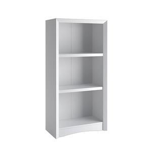CorLiving Quadra Tall Bookcase 24 x 47-in Faux Woodgrain Finish White