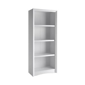 CorLiving Quadra Tall Bookcase 24 x 59-in Faux Woodgrain Finish White