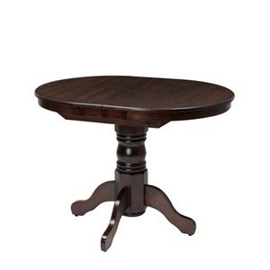 Table de salle à manger rectangulaire avec rallonge Felicity de HomeTrend,  bois de placage, gris foncé 5229-78