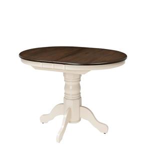 Table ovale extensible Dillon avec rallonge-papillon de 12 po