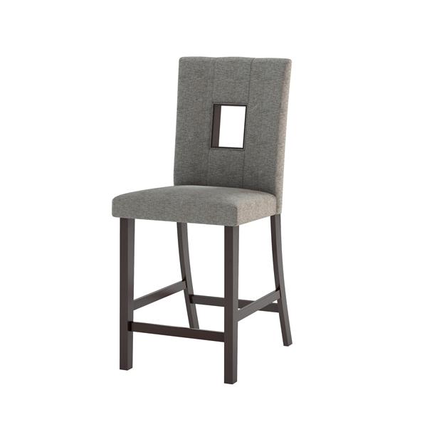 CorLiving Gray 18-in X 43-in Dining Chairs Set of 2