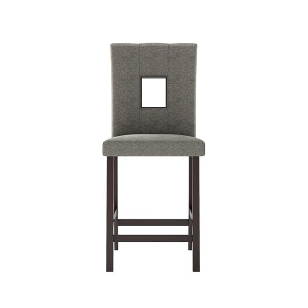 CorLiving Gray 18-in X 43-in Dining Chairs Set of 2