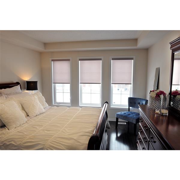 Sun Glow 55-in x 72-in Pink Chainless Privacy Roller Shade