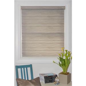 Sun Glow 56-in x 72-in Motorized Textured Roller Shade with Valance